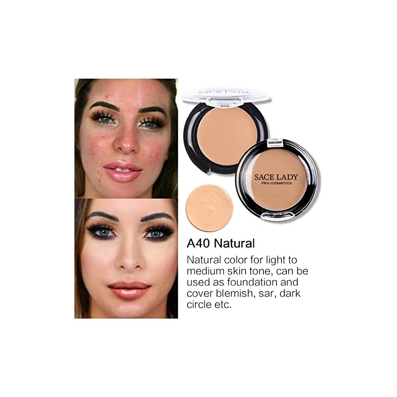 SACE LADY Corrector líquido mate impecable de cobertura completa, cremoso,