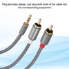 PATIKIL RCA Y Splitter Cable 6.6Ft / 2M, 2 Pairs