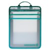 coocazoo Fresh Mint Folding File Box, Grey/Green, with Carry Handle,