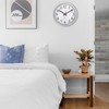 Foxtop Wireless Wall Clock Silent Analogue Non-Ticking 25 cm Easy