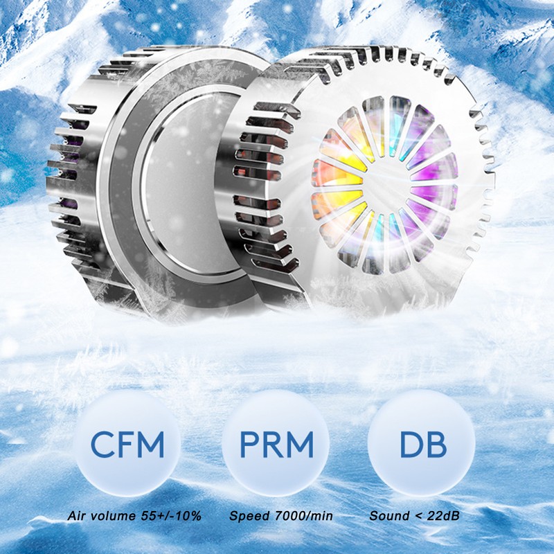 Phone Cooler Convex Magnetic Radiator Cooling Fan Semiconductor Refrigeration for