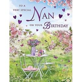 Regal Publishing Birthday Card Nan, Garden - 8 x 6 inches