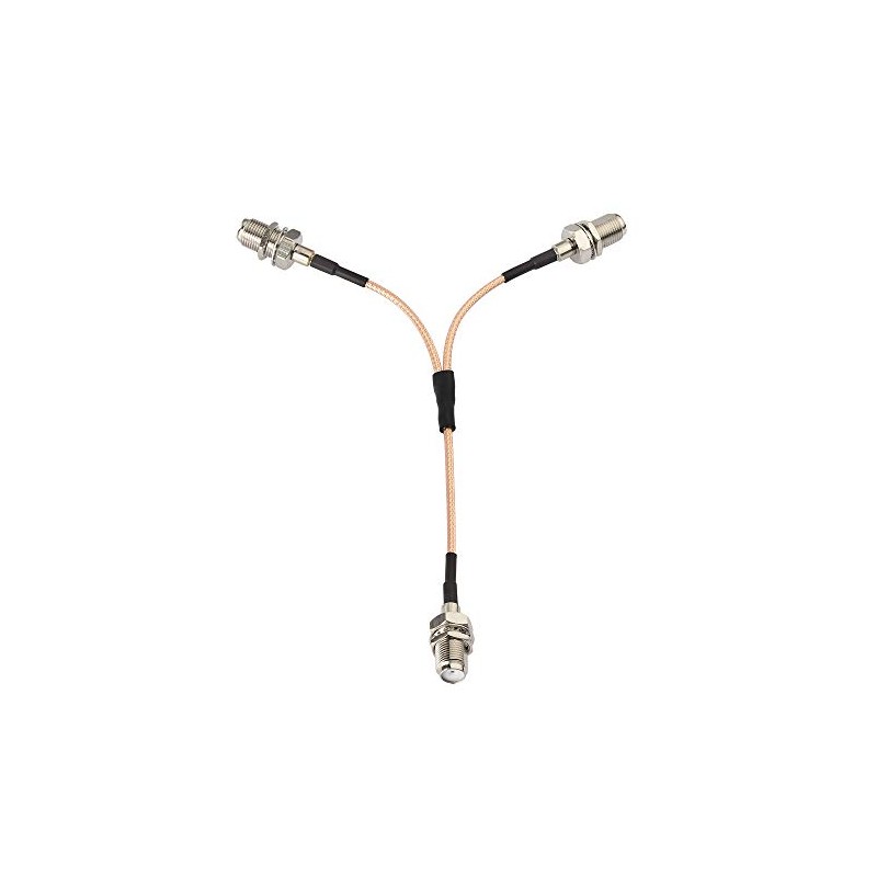 F Coaxial Splitter Cable, F-Type Cable (Female-Female) RG316 Cable, 5.9