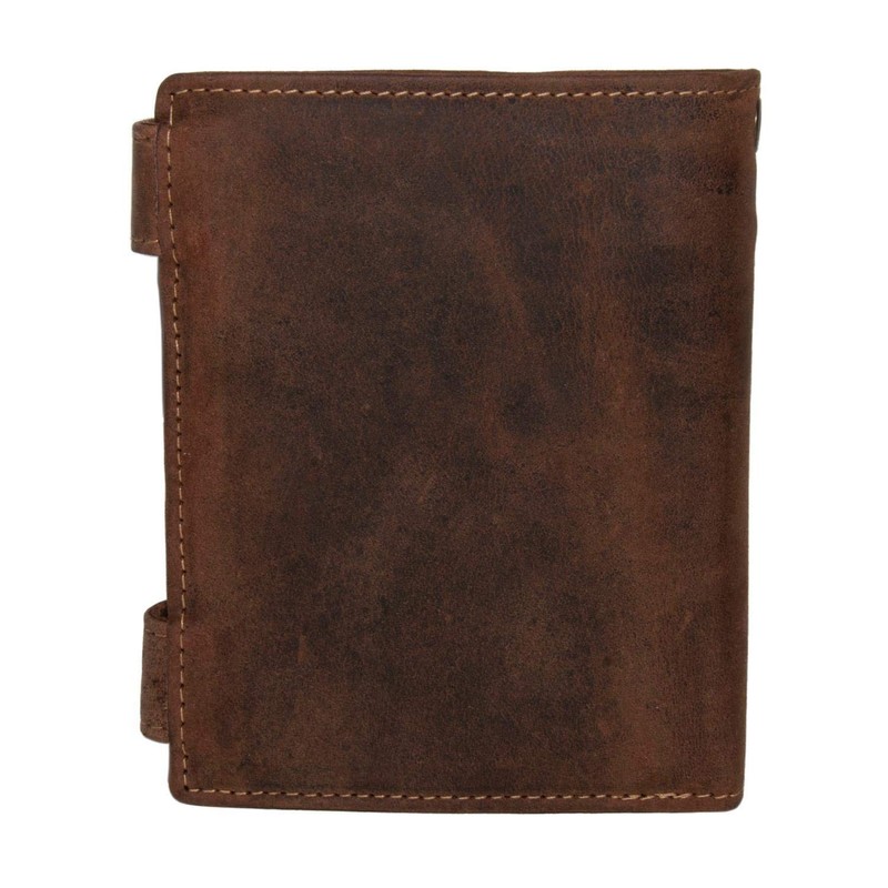 Green Burry 1796A Skull Wallet Colour: Saddle Brown 25, Saddle
