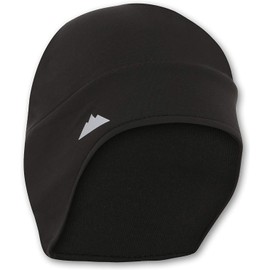 Helmet Liner Skull Cap Beanie - Ultimate Thermal Retention and Performance Moisture Wicking. Perfect for Running, Cycling, Skiing & Winter Sports. Fits Under Helmets (HL with Ear Covers) Black