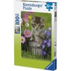 Ravensburger nbsp;10847 – Kitten Amongst Flowers 100-Piece Puzzle