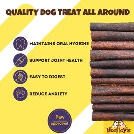 Woofley's 6 Inch Collagen Bully Sticks for Dogs - 16 Count - Collagen Chews for Dogs - Bully Stick Rawhide Alternative Dog Chews No Hide Bones for Medium & Large Dogs