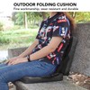 Outdoor Foldable Chair with Backrest Soft Sponge Cushion Back Chair
