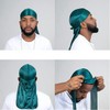 Silky Satin Durags for Men (White)