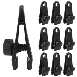 Kemcatui 10Pcs Tarp Clips, Tarp Clamps heavy duty lock grip, Tent clips Cover Clips Pool Tarp Clips Canvas Clips for Awnings, Secures Outdoor Camping, Caravan Canopies