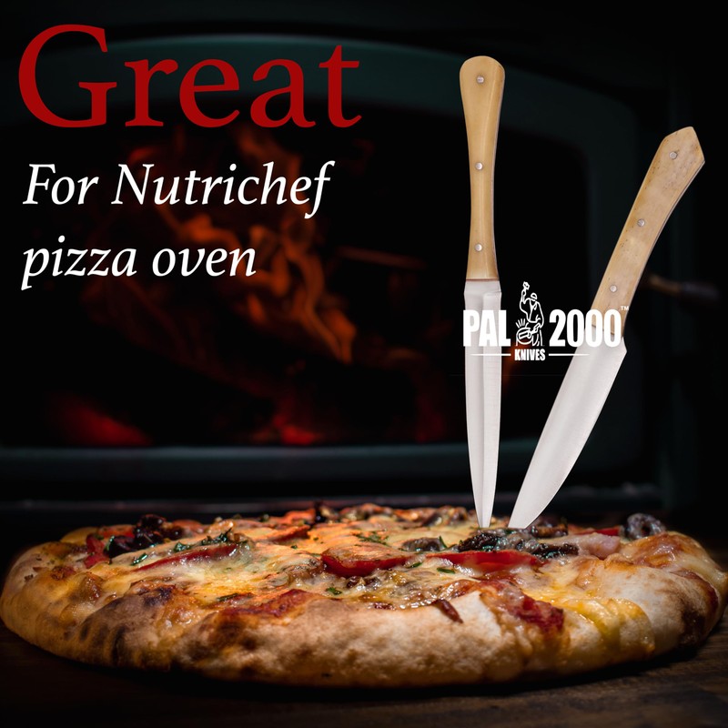 PAL 2000 KNIVES CHE-3115 Handmade D2 Steel 2Knife Set Camel