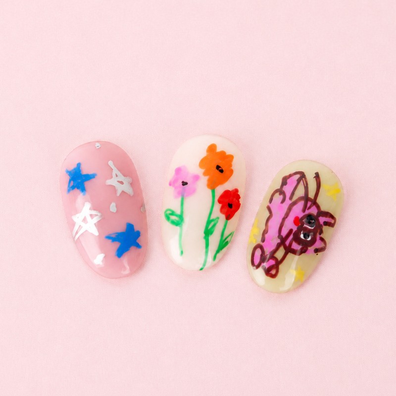 Sister Baek Eok Nail drawing pen art pen 12 color