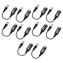 5 Pair 8MP BNC Video Balun Transceiver, Video Balun Connector Low Loss Transmission Lightening Balun Twisted Pair Transmitter