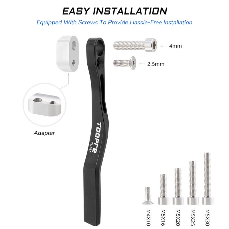 KIEVODE - Colector de cadena para bicicleta con tornillos, aleación