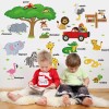 DaraBaby Vinil Decorativo Infantil Animales Ingles Sala Estancia Sala