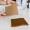 Just Simplicity - Premium Silicone Trivet Set, Freestanding Bendable Design,