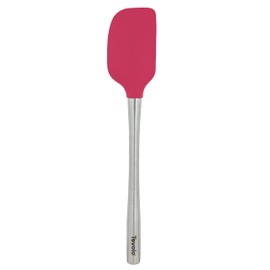 Tovolo Flex-Core Stainless Steel Handled Spatula (Viva Magenta), Heat-Resistant & BPA-Free Silicone Turner Head, Safe for Cast Iron & Non-Stick Cookware, Dishwasher-Safe