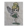 Fairy (1356) - Embroidered Lightweight Plain Fleece Baby Blanket (White)