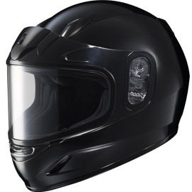 HJC CL-Y Solid Full Face Snow Helmet, DOT Approved (Black, Large)