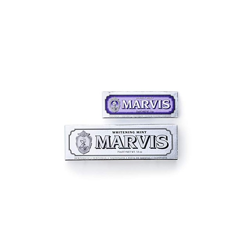 Marvis Value Set of Whitening Mint Toothpaste & Jasmine Mint