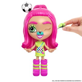 Mattel Lotta Looks Soccer Star Mood Pack with 8 to 9 Plug and Play Pieces in a Playful Sports Theme
