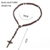COLORFUL BLING Handmade Catholic Rosaries With Jesus Wood Necklace,Crucifix Christian