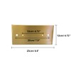 Pobllem Brushed Brass Gold Ceiling Light Plate 9.8" Light Fixtures