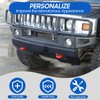 Tow Hook Cover Compatible with Hummer H2 2003-2009, Front Bumper