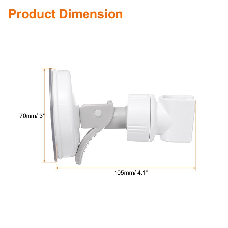 uxcell Shower Head Holder, Suction Cup Shower Head Holder, Handheld