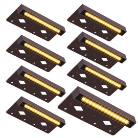 CKWPY Update 7 Inch Retaining Wall Lights- 8-Pack 4W LED Hardscape Paver Lights, 12V AC/DC Low Voltage Landscape Lighting, 2700K Soft White, IP65 Waterproof, UL Listed Cord for Step Deck Accent