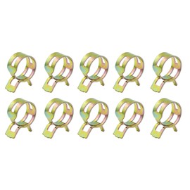 METALLIXITY Spring Hose Clamps (19mm/0.75") 15Pcs, Metal Clip - for Home Garden Tube Pipe Fastening