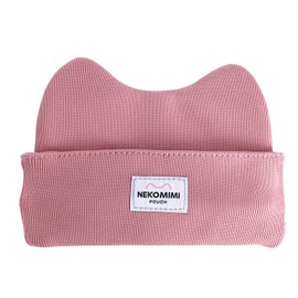 Gakken Sta:Ful Pen Case Pen Pouch Note Cover Cat Ear Pouch Pink F21807