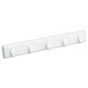 homeXpert Hook Rack, Key Rack with 5 Hooks, White, Length