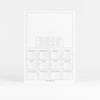 Pack of 10 Calendar 2025 Planner UK A4 Blanks White
