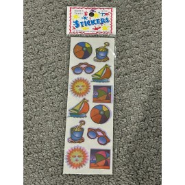 OTC Vintage Summertime Fun stickers OTC Taiwan 1 pack NIP