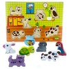 RB&G Wooden Puzzle with Large Pieces - Pets Puzzle for