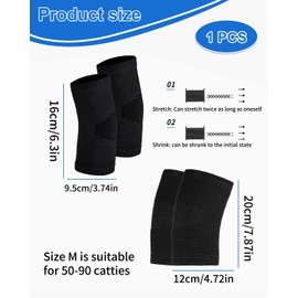 SCJJZ Knee Pads, Elbow Pads, 2 Pairs Knee Pads for Volleyball, Handball, Dance, NTI Collision, Soft Thickening Sponge, Knee Pads, Elastic Collision Avoidance, Size L, Suitable for 40-120 kg