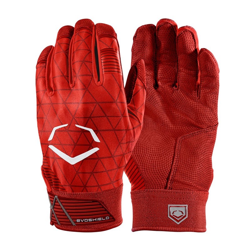 Evoshield EvoCharge Protective Batting Gloves - Small, Red