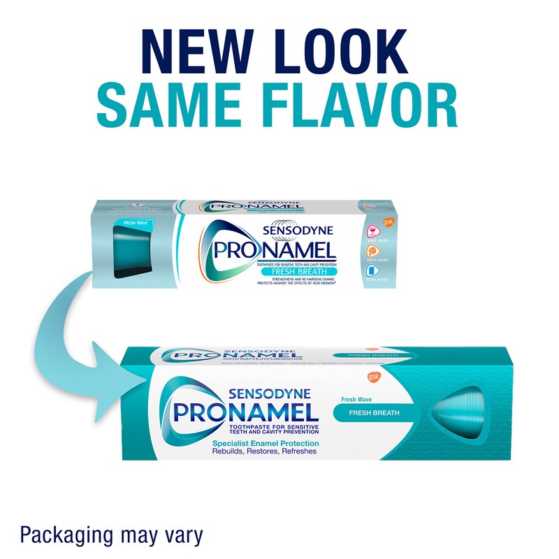 Sensodyne Pronamel Fresh Breath Enamel Toothpaste for Sensitive Teeth, to