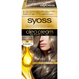 Syoss Oleo Cream Hair Color, 1A Clear Ash, Salon Quality, Dye for White Hair, With Bonus, Non-Prescription Product