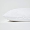HOMESCAPES White Pure Egyptian Cotton King Size Pillowcase 200 TC