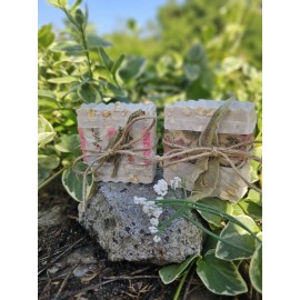 Homemade Aloe & Oat Goat Milk Soap, Handmade, Homestead, Rustic, Vitamin E, Raw Honey