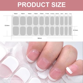 22 pieces UV gel nail foil, gel nail stickers, compatible with any UV nail lamp. Enjoy the comfort nail foil UV hardening starter set, nail sticker UV you beautiful and stunning designs.