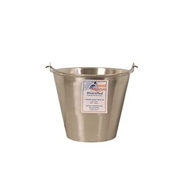 Vital Instruments Stainless Steel Bucket Pail with Lid and Handle 13 Qt. Quart Heavy Duty Medical MRI Dog Puppy Kennel Farm Ranch Water Ice Milk Utility Grooming Feeding Carrying Veterinary