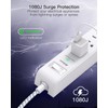 2 Pack Extension Cord 10ft Power Strip - Surge Protector