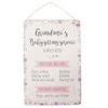 Jones Home and Gift Wall Plaques Grandma's Babysitting Service Hanging