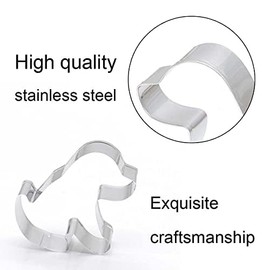 SuKeYuan 8 Pcs Cartoon Animal Cookie Cutters Stainless Steel Fondant Molds DIY Baking Pastry Cutters for Pastry, Bread, Sandwich