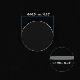 uxcell 18pcs Watch Crystal Glass Lens, 16.5mm Flat Round Glasses Watch Face Crystals Len Replacement Parts for Watchmaker Repair, Clear