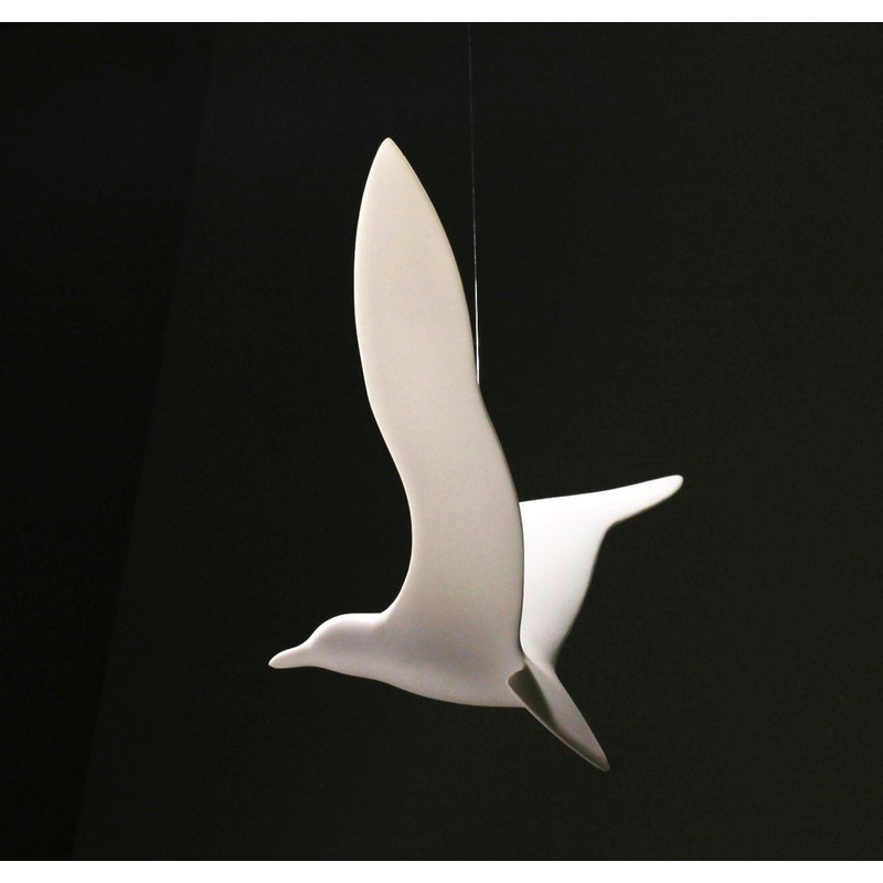 Seagull Mobile by John Perry Upwing Hovering Statue 14in Wing-span
