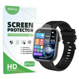 Aemus Compatible for Hwagol Smart Watch Screen Protector (6 Pack) 2024 New 1.85 Inch G28 Fitness Tracker Flexible TPU Clear Film